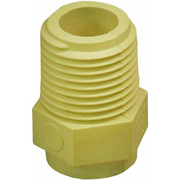 2 NPT Male x Slip Socket 2 NPT Male x Slip Socket 9836-020 Adapter Schedule 80 GF Piping Systems CPVC Pipe Fitting Gray 